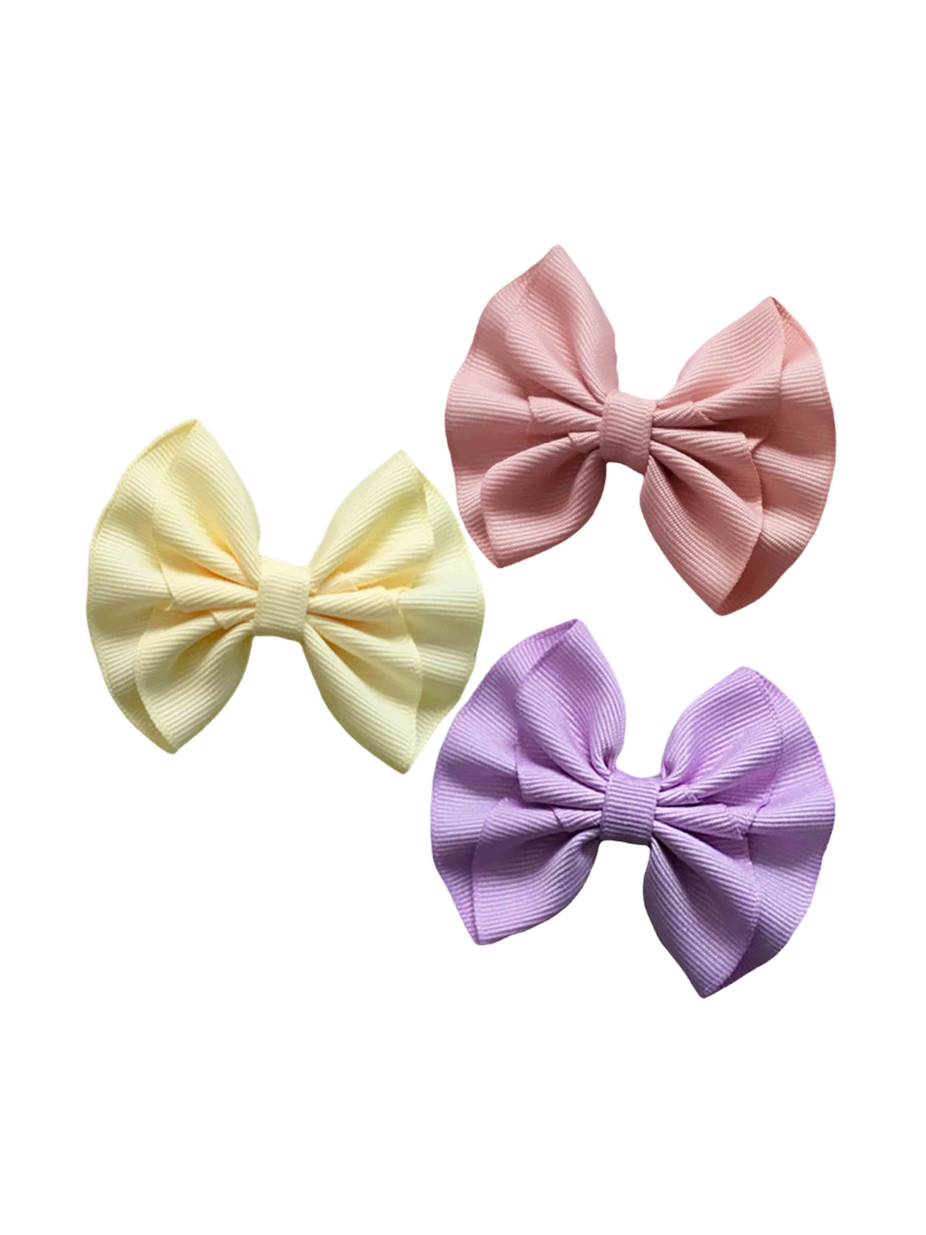 hebillas moño de colores pastel