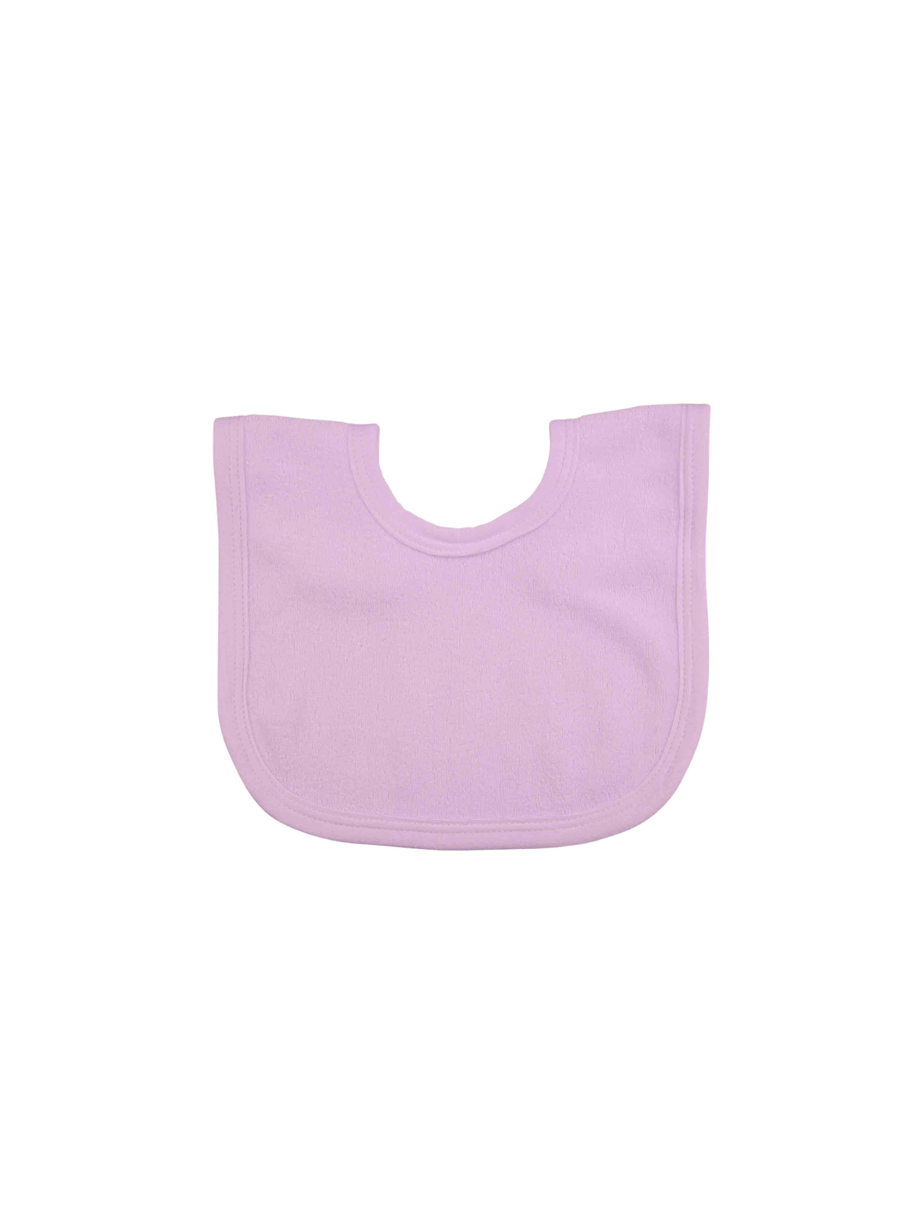 babero bebe color rosa pastel