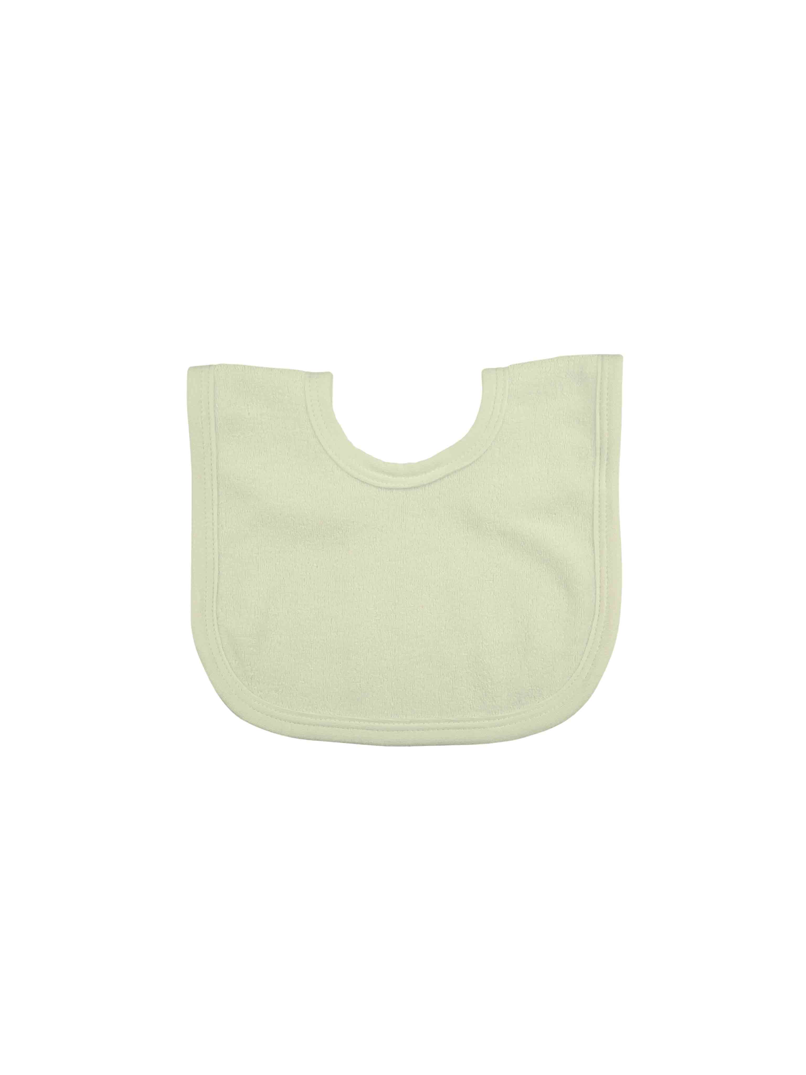 babero color amarillo pastel