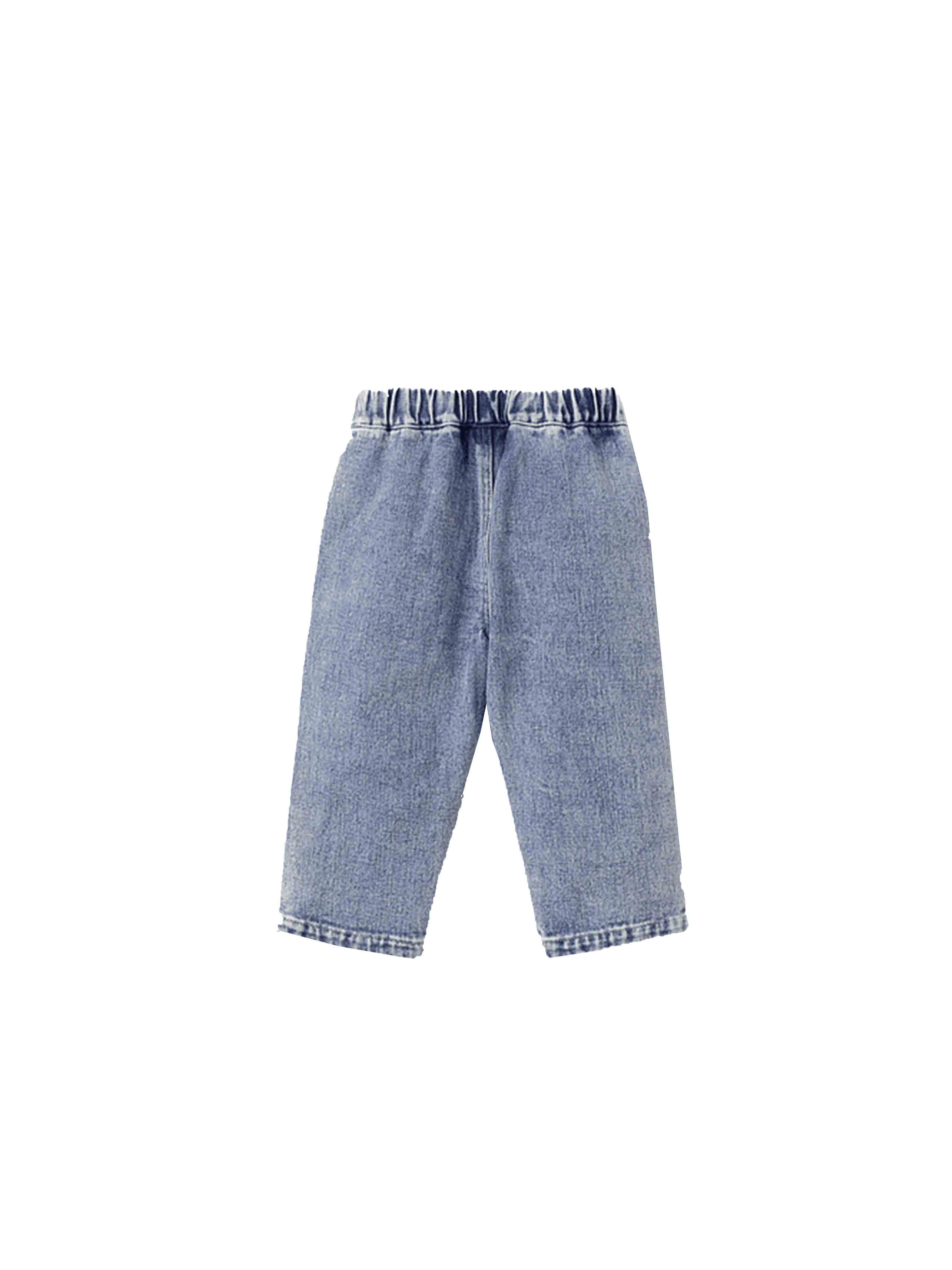 pantalon bebe unisex azul grisaceo